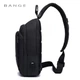 Рюкзак з однією лямкою Сумка слінг Bange (BGS1911 Black) 9.7'' з USB Чорний - зображення 4