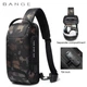Рюкзак з однією лямкою Сумка слінг Bange (BGS22085 Camo) 9.7″ з USB 3.0 Micro USB Камуфляж - зображення 4