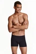 Трусы-боксеры однотонные для мужчины H&M 0190252002 L Черный - изображение 2