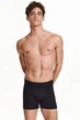 Трусы-боксеры однотонные для мужчины H&M 0190252002 L Черный - изображение 3