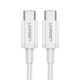Кабель Type-C-Type-C Ugreen US264 QC 4.0 3A 60W 2m White (60520) - изображение 2