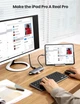 Концентратор USB Type-C Ugreen CM179 3xUSB 3.0 + HDMI + VGA + RJ45 1000M Ethernet + Cardreader + 3.5 мм, Gray (80133) - изображение 6