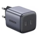 СЗУ Ugreen CD294 GaN 2Type-C PD 45W 3A Gray (90573) - зображення 2