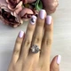 Срібна каблучка з натуральним топазом 6.075ct, вага виробу 4,6 гр (2042600) - зображення 3