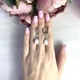 Серебряные серьги с натуральным жемчугом 8ct (2041351) - изображение 2