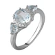 Срібна каблучка з натуральним топазом 2.142ct, вага виробу 2,98 гр (2058991) - зображення 1