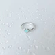 Серебряное кольцо с емаллю, вес изделия 1,66 гр (2143635) - изображение 2