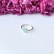 Серебряное кольцо с емаллю, вес изделия 1,66 гр (2143635) - изображение 4