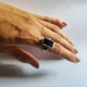 Срібна каблучка з натуральним оніксом 7.808ct, вага виробу 5,89 гр (2127468) - зображення 2
