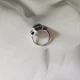 Срібна каблучка з натуральним оніксом 7.808ct, вага виробу 5,89 гр (2127468) - зображення 5