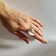 Серебряное кольцо с кошачьим глазом 15.267ct, вес изделия 10,24 гр (2125853) - изображение 3