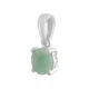 Серебряная подвеска с изумрудом 0.448ct (2140399) - изображение 2