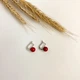 Серебряные серьги с кораллом (2136255) - изображение 3