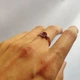 Серебряное кольцо с натуральным рубином 0.756ct, вес изделия 1,71 гр (2127567) - изображение 3