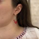 Срібні сережки з фіанітами. - зображення 4