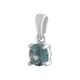 Серебряная подвеска с топазом Лондон Блю 0.35ct (2140252) - изображение 2