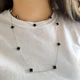 Серебряное колье с натуральным ониксом, вес изделия 16,4 гр (60001363) - изображение 5