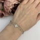 Серебряный браслет с фианитами, вес изделия 2,82 гр (2080206) - изображение 3