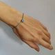 Серебряный браслет с емаллю, вес изделия 1,78 гр (2134008) - изображение 2