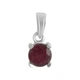 Серебряная подвеска с рубином 0.963ct (2140320) - изображение 1