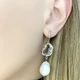 Серебряные серьги SilverBreeze с натуральным жемчугом барочным (2106425) - изображение 3