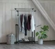 Подвійна телескопічна вішалка-стійка для одягу Чорний Double Bar Rack Hight Ajustable 30 кг (314646B00002) TIN66 - зображення 8
