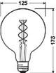 Lampa LED Osram Filament Vintage 1906 GLOBE 4W 300Lm 2000K E27 (4058075092136) - obraz 8