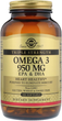 Жирні кислоти Solgar Omega-3 EPA, DHA Потрійна Сила 950 мг 100 капсул (33984020580) - зображення 1