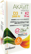 Харчова добавка Vitadiet Акавіт Вітамін D3 2000 МО + K2 50 мкг (5900425006722) - зображення 1