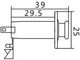 Модульный разъем под 1/4" Jack для акустической гитары PAXPHIL LJ35 SCREW MOUNT STEREO ENDPIN JACK (CHROME) - изображение 3