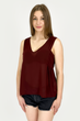 Блузка Zara 7901/241/681 бордовая XS - изображение 1