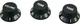 Набор пластиковых ручек для потенциометров DIMARZIO DM2111 B STRAT KNOBS SET (BLACK) - изображение 2