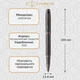Ручка-ролер Parker IM 17 Professionals Monochrome Titanium RB 28022 - зображення 2