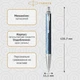 Ручка кулькова Parker IM 17 Premium Blue Grey CT BP 24 932 - изображение 2