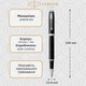 Ручка-ролер Parker IM 17 Black CT RB 22 122 - изображение 2