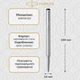 Ручка ролер Parker VECTOR 17 Stainless Steel RB 05022 - зображення 2