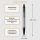Кулькова ручка Parker IM 17 Achromatic Grey BT BP 22 832 - изображение 2