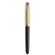 Ручка пір'яна Parker 51 Premium Black GT FP18 F 57 011 - изображение 5