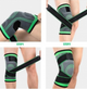 Бандаж коленного сустав спортивный эластичный KNEE SUPPORT Зеленый (1651198276) - изображение 4