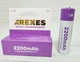 Аккумулятор Arexes 18650 Li-Ion 2200 mAh, 3.7v - изображение 1