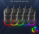 Игровая эргономичная мышь Dierya, RGB, 12800 DPI и 6 программируемых кнопок Ultra Light-75г. Цвет - Черный - изображение 3