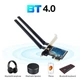 Двохдіапазонний PCI-E Wi-Fi 5 1200Mbps + BT4.0 (AC) адаптер 2.4/5GHz Black UWA-2 + Bluetooth 4.0 (PCE-AC1200-L) - зображення 1