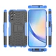 Чехол Armor для Samsung Galaxy A24 / A245 бампер противоударный с подставкой Blue - изображение 7