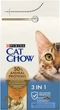 Сухой корм для взрослых кошек Purina Cat Chow Feline 3-in-1 с формулой тройного действия, с индейкой 1.5 кг - изображение 1