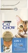 Сухой корм для взрослых кошек Purina Cat Chow Feline 3-in-1 с формулой тройного действия, с индейкой 1.5 кг - изображение 2