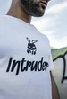 Мужская футболка Intruder Bunny хлопковая классическая с коротким рукавом и круглым вырезом белая/2XL - изображение 4