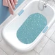 Силиконовый коврик для ванны Bathlux овальной формы нескользящий 69 х 35 см Бирюзовый (423) - изображение 3