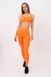 Безшовні легінси жіночі з мікрофібри Giulia LEGGINGS 02 S/M Orange-neon, спортивні легінси, висока посадка - зображення 1