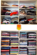 Органайзер для хранения одежды футболок Ezstax T-Shirt Organizing System 10 штук в комплекте, прозрачный - изображение 6