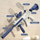 Водяний автомат водний бластер дитячий UKBOO Water Gun M416 на акумуляторі електричний акумуляторний із зарядкою від usb прицілом на 300 мл білий синій водяні автомати водні бластери (HQB007701) - зображення 6